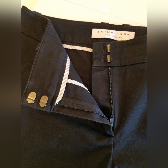Trina Turk Los Angeles Black Dress Pants Size 4 - Picture 15 of 17